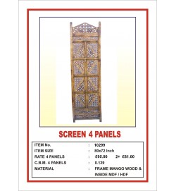 Screen 4 Panel  'Angular Design' Light