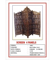 Screen 4 Panel 'Centre Peak' Leafy