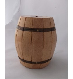 White Barrel Shape Money Box