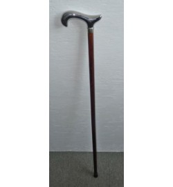 'Nickle' Brown Classic Crutch Handle Walking Stick