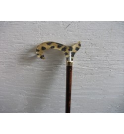 Classic 'leopard' handle Walking Stick