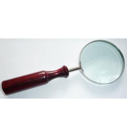 Magnifier 4" Dark Ext Hdle Nickel