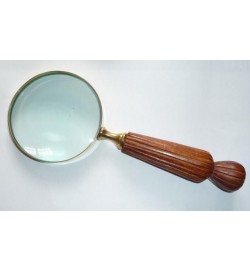 Magnifier Wood 'fluted'