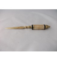 Paper Knife Bone Ribbed