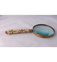 Magnifier 'Tribal' Brass Antique