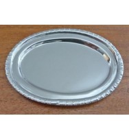 Salver Nickel 3.5" Oval