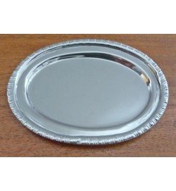 Salver Nickel 3.5" Oval