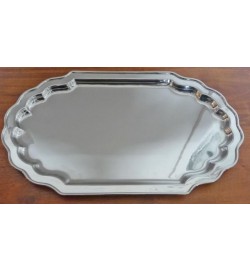 Salver Nickel 12" Rectangle