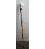 Dog imit Ivory Bamboo Walking Stick