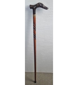 Carving Cane Dog Handle Walking Stick