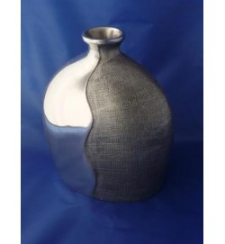 Oval Top Vase Silver Small