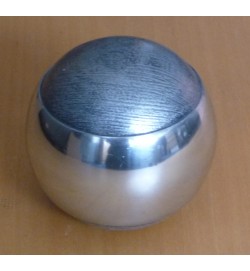 Silver Sphere w/stripe 3"