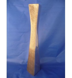 Twist Sq Vase Gold 16"