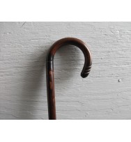 Polished Flamed Chestnut 'Bamboo Style' Walking Stick