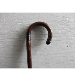 Polished Flamed Chestnut 'Bamboo Style' Walking Stick