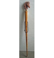 Flamed Straight Horse Walking/Hiking Stick