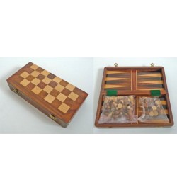 Chess Checkers & Backgammon 10"