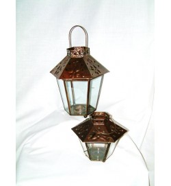 Hexagonal Coachlamp style 9"