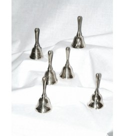 Set of Six Mini Bells Chrome