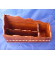 Letter Rack 12" Wavy w/ Pen Tidy