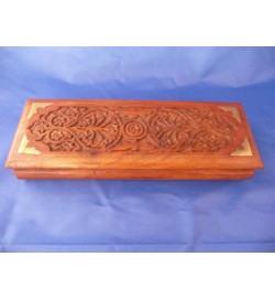 Long Bevel Edged Intri Carved