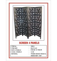 Screen 4 Panel Large Leaf