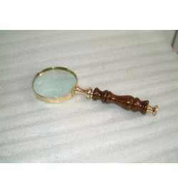 Magnifier Antique Wood Handle 3"