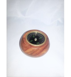 Wooden floating compass