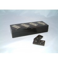 Dominoes Black Box White Inlay