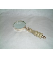 Magnifier EPNS Stone handle