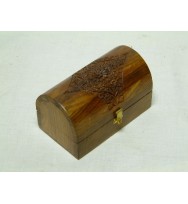 Round Top Box Carved