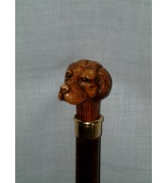 Dog Head Beechwood Walking Stick