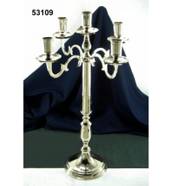 Candelabra 5 Light Nickel 50cm