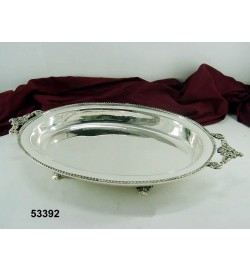 Tray w/Handle Floral Design S/P