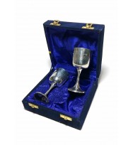 Goblet Set of Two in Velvet Box 5"