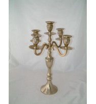 Candelabra 5Lt Shimmer Gold 42cm