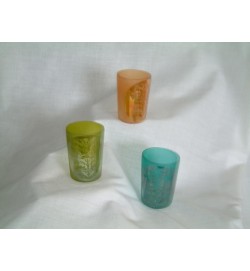 Glass Votive Blue