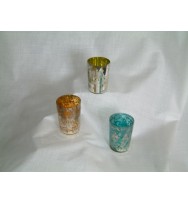 Glass Votive Blue