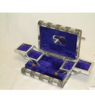 Jewellery Box Book Shape Silver