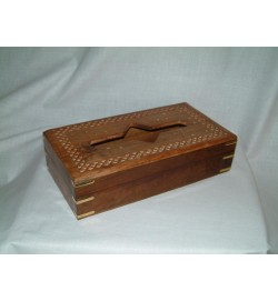 Tissue Box B/Inlay w/cutwork