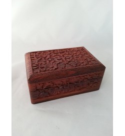 Fully intricate carved box 6x4