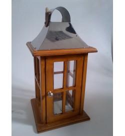 Wooden Lantern w/ cord Handle