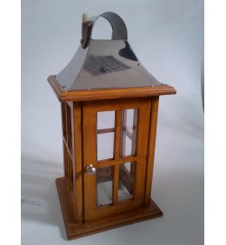 Wooden Lantern w/ cord Handle
